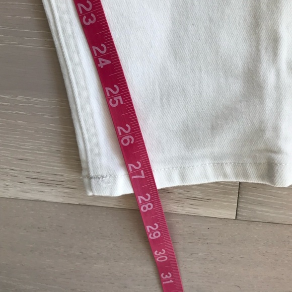 Everlane The Curvy Cheeky  Straight Leg Jeans bone White Size 25 - Picture 9 of 11